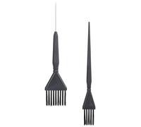 Alipis 2pièces Brosse à Teinture Cheveux Portable Ergonomique Pinceau à Teinter avec Poignée Confortable pour Usage Salon et Domicile Différentes pour Longueurs Variées Matériaux Pp