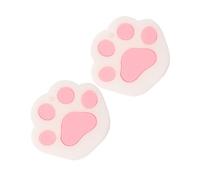 Alipis 2pièces Cache-clés Décoratifs Forme De Patte De Chat Étuis à Clés Silicone Étiquettes Pour Clés Protection Pour Pour Maison Et Appartement Blanc Et Rose