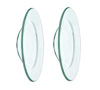 Alipis 2pièces Coupelles Verre Transparentes pour Brûle-Parfum Plateau De Remplacement Chauffe-Cire Assiettes Chauffe-Huile Aromathérapie pour Salon Spa Et Usage Domestique
