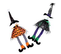 Alipis 2pièces Housse De Bouteille De Vin pour Halloween Chapeau De Sorcière Housse De Bouteille De Vin Accessoire De Fête Décoration De Table pour Halloween