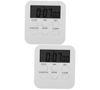 Alipis 2pièces Minuteur De Cuisine Silencieux Chronomètre Numérique pour Étudiants Et Activités Outil De pour Boulangerie Réunions Et Jeux
