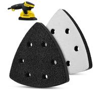 Alipis 2pièces Patin Ponceuse Triangulaire Adhésif Pour Ponceuse Électrique Compatible Bois Pierre Remplaçable Performance Usage Polyvalent
