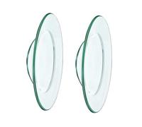 Alipis 2pièces Plaque Chauffe-Bougie Verre Coupelle pour Huiles Essentielles Brûleur à Cire Accessoire Aromathérapie Lot