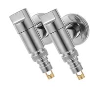 Alipis 2pièces Robinet Machine à Laver Vanne Arrêt Eau Raccord De Plomberie De Toilette Accessoires De Salle De Bain Installation Facile