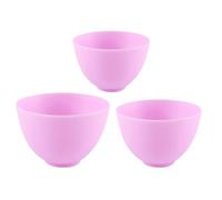 Alipis 3 Bols Mélangeurs en Silicone pour Masques Visage Faits Maison, Souples et Résistants, pour Préparation de Soins Capillaires et Routines Beauté à Domicile