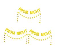 Alipis 3 Ensembles Bannière De Mariage Paillettes Prom Night Dots Ronds Décorations Suspendues Éblouissantes Pour Mariage 2 Pièces * 3