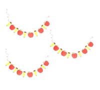Alipis 3 Ensembles Bannière de Rentrée Scolaire Motif Pomme Crayon Décoration de Classe pour Semestre