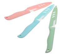 Alipis 3 ensembles Couteaux Céramique avec Étui Outils de Coupe pour Fruits et Légumes Lames Durables et Ergonomiques pour Cuisine Domestique