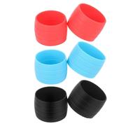 Alipis 3 Paires Anneau de Fixation en Silicone pour Guidoline de Vélo de Route, Maintien Antidérapant Technologie Moulage Intégré, Accessoire Vélo Solide et Coloré