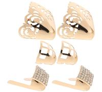 Alipis 3 Paires de Couvre-Talons Métalliques Or Accessoires de Protection pour Chaussures Élégantes Design Antichoc Invisible en Fer pour Talons Pointus
