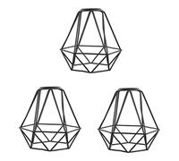 Alipis 3 Pcs Abat-Jour Bureau Topper Vintage Décor À La Maison Lanterne Vintage Abat-Jour En Fil Métallique Cage D'Ampoule Industrielle Bricolage Cage À Oiseaux Abat-Jour Simple