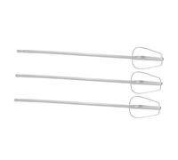 Alipis 3 Pièces Accessoires Batteur à Œufs Acier Inoxydable pour Mixeur Électrique à Main Fouets Rotatifs Longs pour Pâte Farce et Viande Compatible Usage Domestique et