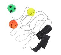 Alipis 3 pièces Balles Rebondissantes Caoutchouc pour Entraînement Poignet Ballon de Fitness Élastique Set Football Basketball Tennis Sportif pour Garçon Fille et Adultes