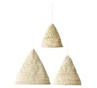 Alipis 3 Pièces Boho Lamp Shade Handmade Rope Woven Light Cover For Bedroom And Boutique Decoration