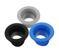 Alipis 3 Pièces Bouchons en Silicone pour Vidange Machine à Laver, Joints Étanches Anti-Débordement et Anti-Odeur, Compatibles Tuyaux d'Évacuation de Salle de Bain et Buanderie, Noir