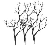 Alipis 3 Pièces Branches Artificielles Noires DIY Lot de Accessoires Décoratifs pour Créations et Bricolage Imitation Réaliste pour Décorations et Événements