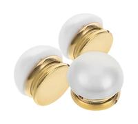 Alipis 3 pièces Broche Magnétique avec Perles Élégantes Boutons Décoratifs pour Vêtements Femme Anti-glisse pour Chemises Robes et Tissus Fins Fermoir Magnétique Facile à Utiliser