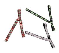Alipis 3 Pièces Ceinture Décorative en Toile Imprimée, Double Boucle
