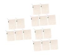 Alipis 3 Pièces en Coton kit Voyage Travel Bag Sacoche Voyage tripack Trousse kit de réutilisable de Fruits légumes Produire d'épicerie à Cordon Beige