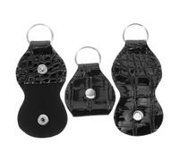 Alipis 3 Pièces Étui Porte-médiators Guitare Cuir Synthétique Porte-clés Léger et Portable pour Rangement Organisé des Médiators Accessoire Multifonction pour Guitaristes