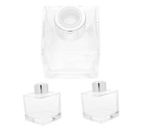 Alipis 3 pièces Lot de Flacons Verre Transparent pour Huiles Essentielles et Diffusion Aromatique Flacons Diffuseurs Parfum Réutilisables avec Fond Plat Résistant pour Couleur Aléatoire