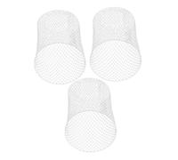 Alipis 3 pièces Lot de Paniers Tressé Multifonctions Couverture Maille pour Plantes et Stockage Cage Protectrice pour Semis et Rangement Domestique Élégant Blanc