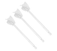 Alipis 3 Pièces Paddle de Mélange pour Résine Époxy Accessoires pour Bétonnière et Mixeur Moteur Pagaies Plastiques Blanches pour Agitation Rapide et Homogène des Projets DIY