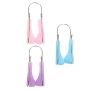 Alipis 3 pièces Pince Nez Silicone pour Levage et Remodelage Du Nez Clips de Beauté Confortables et Pratiques pour Redressement et Rehaussement Kit Multi-couleurs