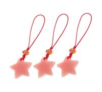 Alipis 3 Pièces Porte-clés Étoile Phosphorescente Charm Mobile Résistant Accessoire Portable pour Téléphone et Clés pour Fête et Usage Quotidien