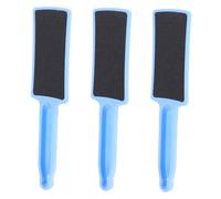 Alipis 3 pièces Râpe Pied Double-face Outil de Pédicure pour Soins des Élimination Sûre des Peaux Mortes et Cors Utilisation et Humides Manche Confortable Bleu