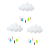 Alipis 3 Pièces Remettre des Stickers muraux décor Arc-en-Ciel Suspendu Lits Plafond Guirlande décoration Stickers muraux Les Enfants Jouent à la Tente Bohême Feutre Charme