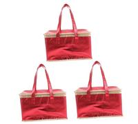 Alipis 3 Pièces Sac Isolant pour Aliments Sac de Transport Thermique pour Fruits de Mer Gâteaux et Pizzas Portable et Pratique pour Pique et École