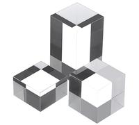 Alipis 3 pièces Set de Blocs Acryliques Transparants Multi pour Bijoux et Photographie Résistants et