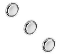 Alipis 3 Pièces Soucoupe Sachet de thé Bols de Trempette Plat de Sachet de thé ménager Dessous de Verre Plateau de trempage sous-Verres Tasses Tapis soucoupes à Acier Inoxydable 304