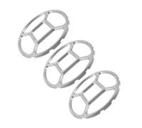 Alipis 3 Pièces Support auxiliaire pour petit pot anneau wok pour brûleur à gaz anneau de support de cuisinière à gaz cuisinière à gaz anneau wok support de cafetière galvanisé Silver