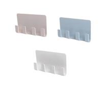 Alipis 3 pièces Support de Charge Mural Abs Écologique Compatible Smartphones et Protection Antidérapante avec Gestion de Câbles Bureau et Maison