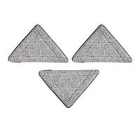 Alipis 3 Pièces Tête de Balai Frange en Fibre Réutilisable et Lavable pour Sols en Bois et Stratifié, Recharge Serpillère Balai Triangle pour Nettoyage