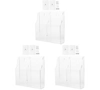 Alipis 3 Pièces Titulaire Unité Porte-clés Mural Câbles Organisateurs Support De Télécommande Porte-clés pour Mur Stylo sur Crochets Organisateur Fixe Gardiens Monté Transparent Acrylique