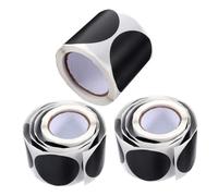 Alipis 3 rouleaux Étiquettes Rondes pour Pots à Épices Autocollants PVC Réutilisables Noirs Ardoise Résistants à Eau pour Bocaux Rangement Cuisine et Organisation des Épices Lot