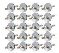 Alipis 30 Ensemble Vis de Fixation Double Tête, Métal Argenté | Kit D’assemblage Rondelles, Double Filetage Précis, pour Cages en Bois ou Métal et Supports