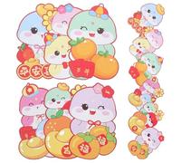 Alipis 30 Enveloppes Hong Bao Rouges Pour Le Nouvel An Lunaire Motif Serpent Traditionnel Mascotte Année Du Dragon Enveloppe Rouge Pour La Fête Du Printemps