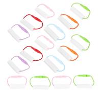 Alipis 30 Étiquettes Nominatives Autocollantes pour Garderie Anneaux Suspendre, Multi-usages pour Vêtements, Paquet et Bouteilles, Fournitures Essentielles École Couleur Aléatoire