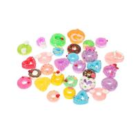 Alipis 30 pièces Accessoires Donut pour Décoration Coque Téléphone Modèles Simulés Réalistes Breloques Kawaii pour Bricolage Créatif et Ornements Attrayants