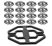 Alipis 30 Pièces Clips de Fixation pour Housses de Siège Auto Accessoires Plate Système de Verrouillage pour Housses de Siège Remplacements Plastique Noir Kit pour Voitures