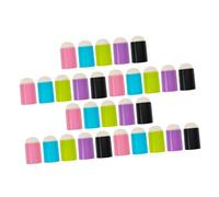Alipis 30 Pièces Embout Éponge Rond et Fin pour Stylo Manucure Rechangeable et Lavable Accessoires DIY pour Vernis à Ongles et Ombre à Paupières