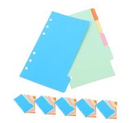 Alipis 30 pièces Intercalaires Colorés Recharges Pratiques pour Cahiers à Anneaux Onglets Indexables pour Organisation et Classement Lot