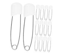 Alipis 30 pièces Lot de Épingles de Sûreté Grandes Blanches pour Couches Sûres et Rapides à Changer Matériau Zinc Allié Anti-irritation pour Peau Sensible Légères et Pratiques pour