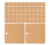 Alipis 300 Pièces Cartes de Présentation Carrées pour Broches et Épingles Cartes de Rangement Bijoux Papier Kraft Marron Étiquettes Emballage DIY pour Expositions et Ventes Artisanales