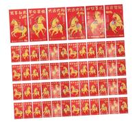 Alipis 300 Pièces Envelopes For Chinese Year Creative Lunar Horse Pattern Hongbao For Family Gatherings And Corporate Celebrations