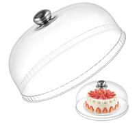 Alipis 30cm Cloche Transparente pour Gâtea - Domes Alimentaire en Acrylique Clair, Couvercle Transparent pour Desserts, Fromages et Décorations de Table - Idéale pour Mariages, Buffets et Réceptions